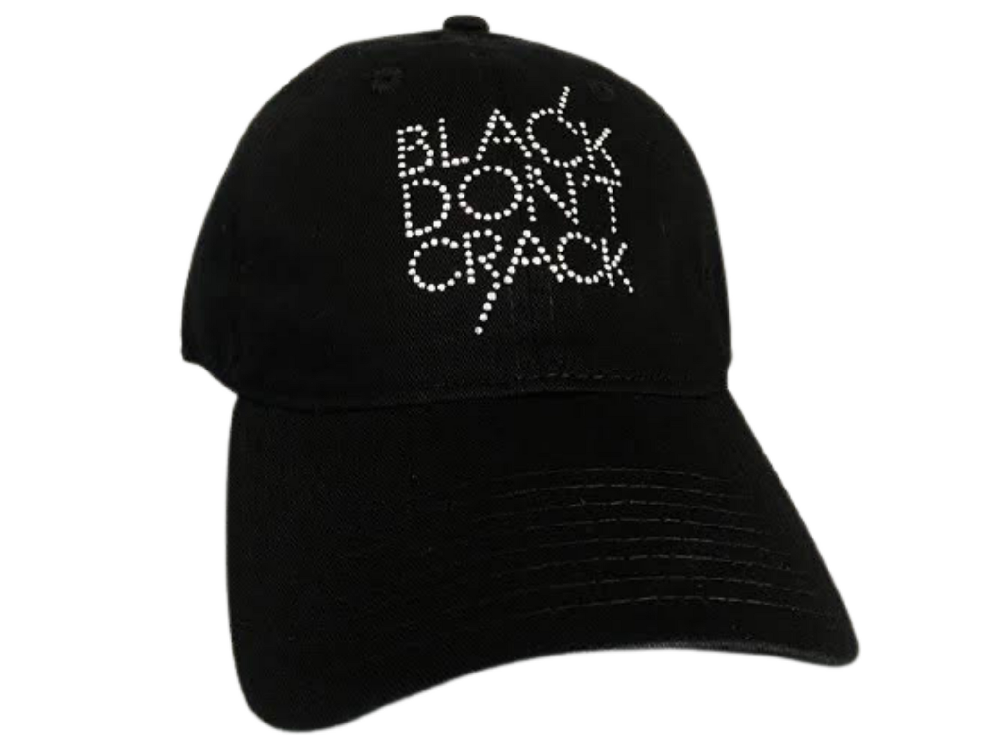 Black-Don't-Crack-Bling_Baseball Cap-Dad Cap