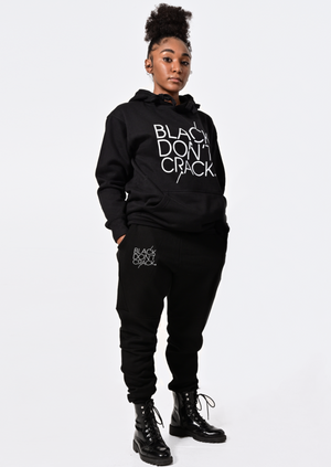 Womens Black Don't Crack Black Sweatshirt Pullover Hoodie - Black Don't Crack® 