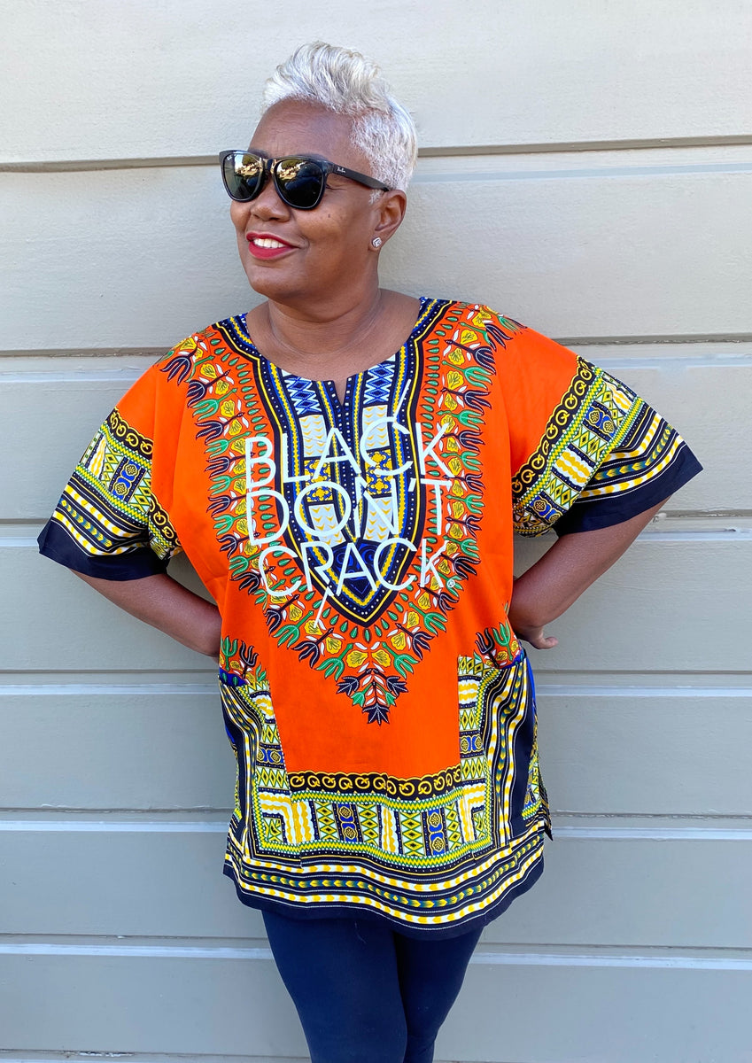 Multi Colored African Print Dashiki Black Don t Crack