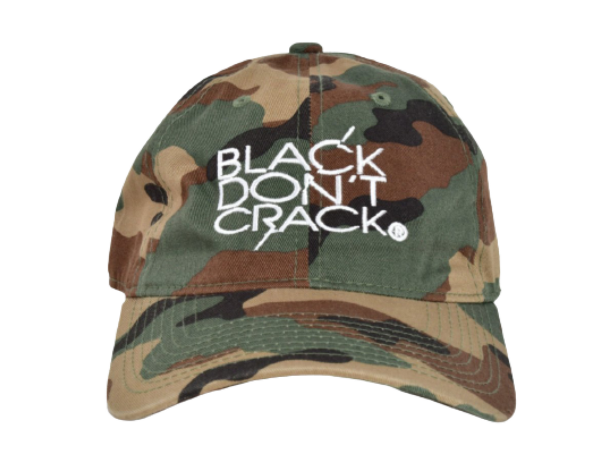 Black-Don't-Crack-Camouflage-Baseball Cap-Dad Cap