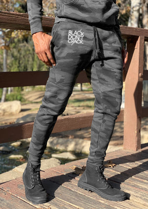 Black Don't Crack Slim-Fit Military Green, Grey/Black Jogger Pant