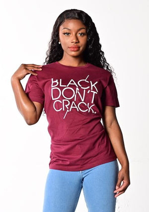 Womens Black Don't Crack Casual Short Sleeve Crew-Neck T-Shirt - Black Don't Crack® 