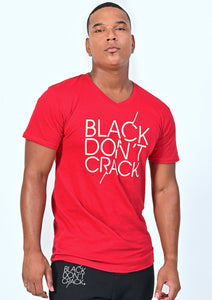 Black-Don't Crack-Olive-V-Neck-Short Sleeve-Men T-Shirt