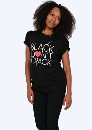 Love Collection Crew-Neck Short Sleeve T-Shirt - Black Don't Crack® 