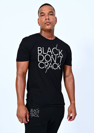 Black-Don't Crack-Black-Crew Neck-Short Sleeve-Men T-Shirt