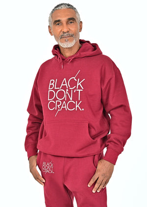 Black-Don't-Crack-Burgundy-Sweat Shirt-Pull Over Hoodie