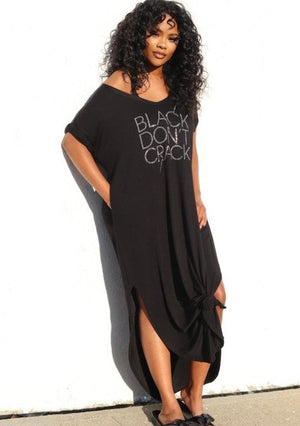 Black-Don't-Crack-Black-Maxi-Lounge Dress